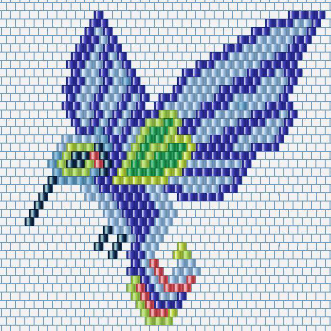 Grille_Tissage_brickstitch_Colibri Grille_Tissage_brickstitch_Colibri
