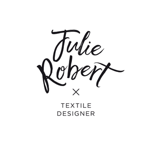 Logo art textile designer Julie Robert Logo art textile designer Julie Robert