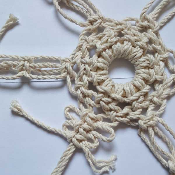 Tutoriel étoile en macramé