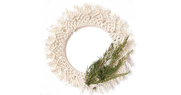 Couronne de Noël DIY en macramé Couronne de Noël DIY en macramé