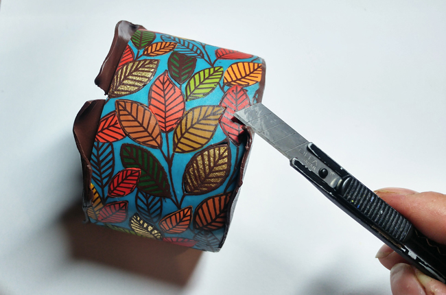 Tutoriel DIY bracelet autumn en pate polymère avec écran de sérigraphie silkscreen Moiko