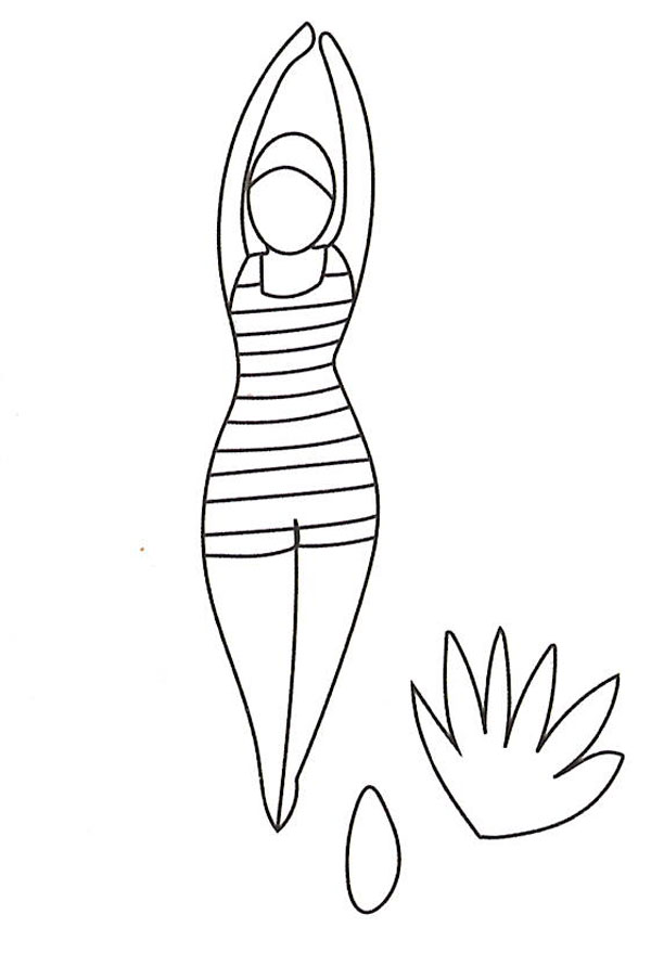 Broche DIY baigneuse en pâte polymère