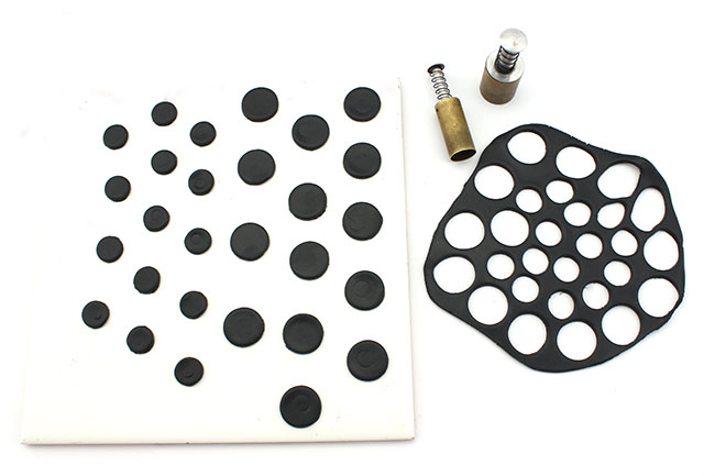 Collar étnico multicolor de arcilla polimérica : Paso 16