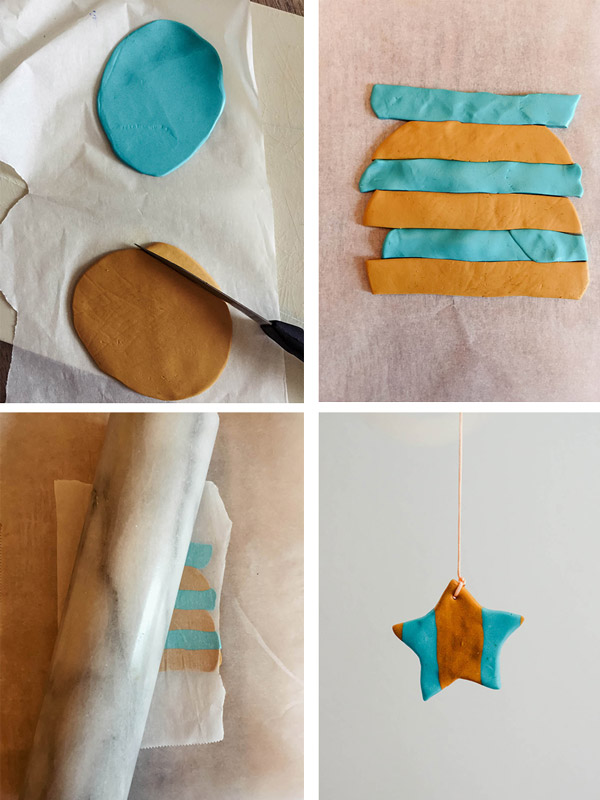 Móvil colgante DIY de arcilla Fimo y madera natural : Paso 2