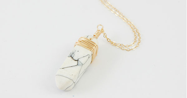 Esquema Colgante de arcilla polimérica con efecto mármol