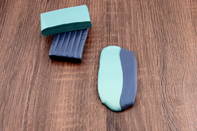 Début du dégradé, choix des pâtes Début du dégradé, choix des pâtes