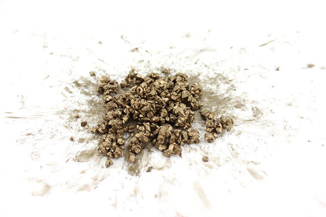 Pendientes Cernit efecto mármol champán metalizado : Paso 2 Pendientes Cernit efecto mármol champán metalizado : Paso 2