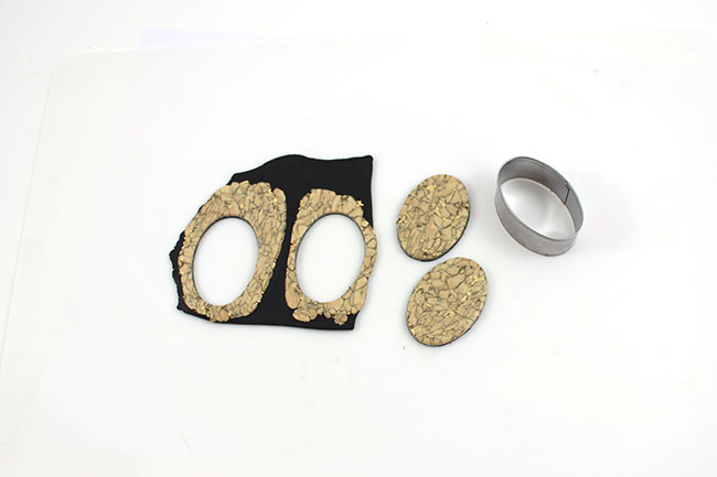 Pendientes Cernit efecto mármol champán metalizado : Paso 5 Pendientes Cernit efecto mármol champán metalizado : Paso 5