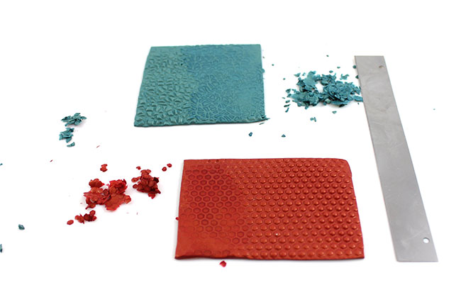 Pendientes Cernit Métallic con efecto Mica shift : Paso 2 Pendientes Cernit Métallic con efecto Mica shift : Paso 2