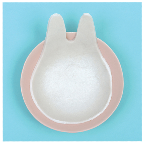 DIY Bunny Cup en Wepam-Free Modeling Paste - Paso 3 Coupelle lapin DIY en pâte de modelage sans cuisson Wepam - étape 3