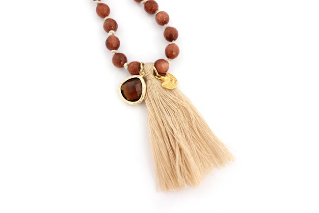 Gargantilla de Meditación Topacio Mala Goldstone : Paso 2 Gargantilla de Meditación Topacio Mala Goldstone : Paso 2