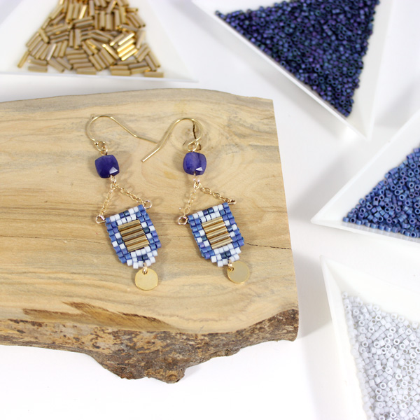 Esquema orejas perforadas puntada Plaza Miyuki