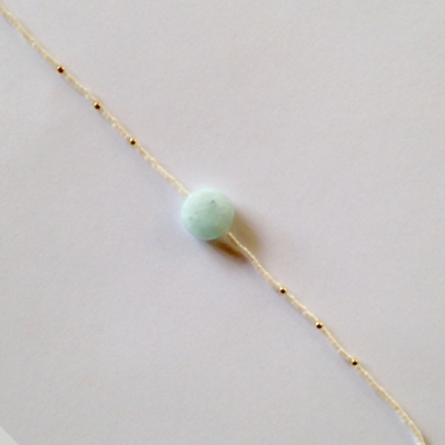 Bracelet Multirangs pastel pompons perles Chips et Miyuki