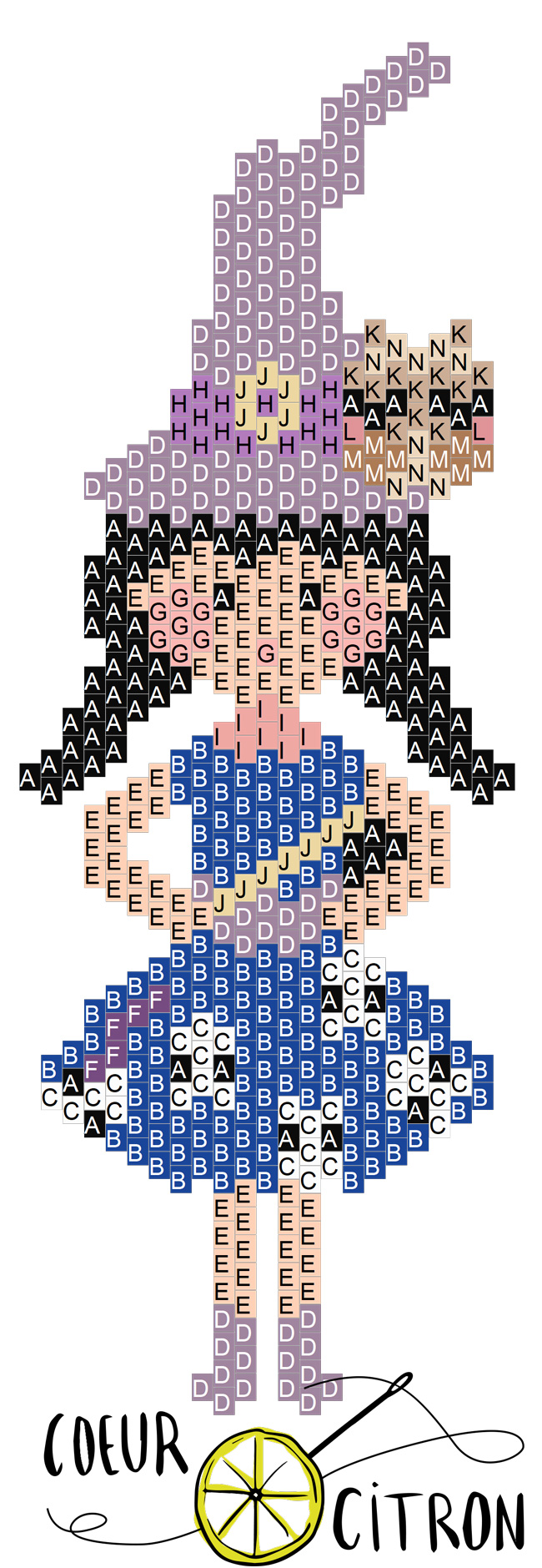 Esquema Ladrillo puntada bruja tejiendo perlas Miyuki con el corazón de limón