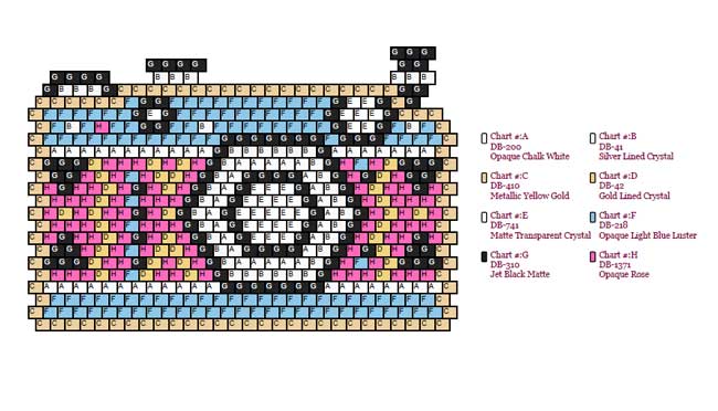 Tissage brick stitch motif appareil photo en perles de verre Miyuki Delicas Tissage brick stitch motif appareil photo en perles de verre Miyuki Delicas