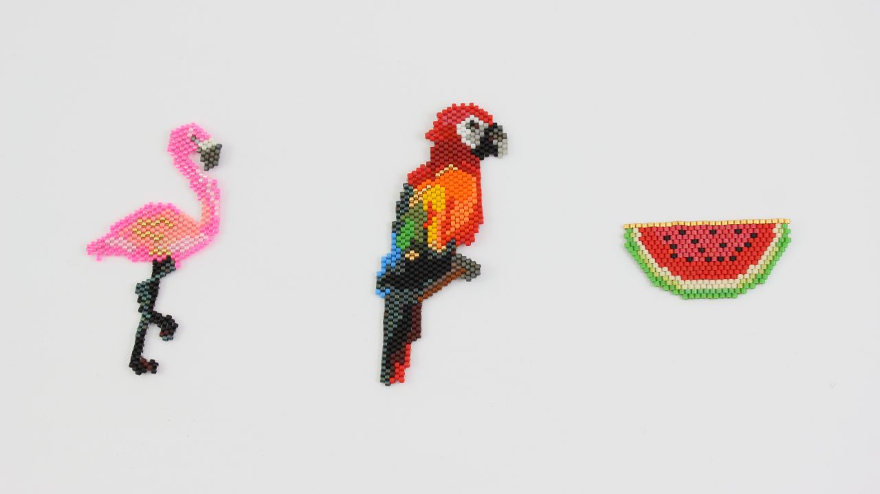 grille_tissage_flamant_rose