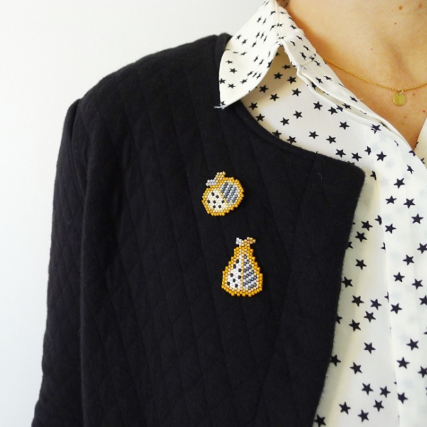 Diagrama otoñal de manzanas y peras de Mon Petit Bazar