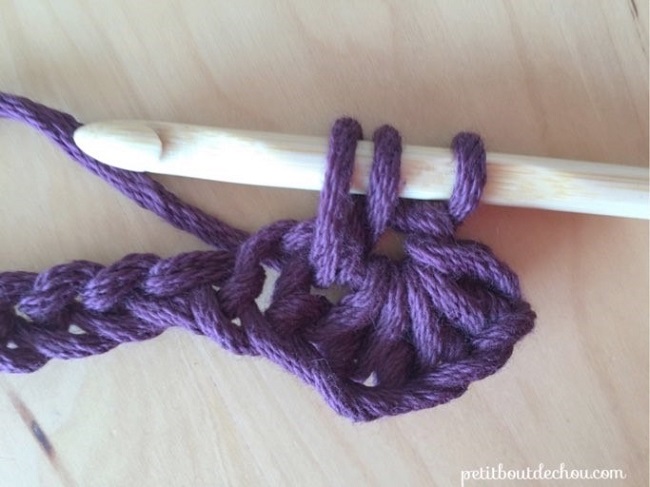 agarradera, ganchillo, punto de estrella 07