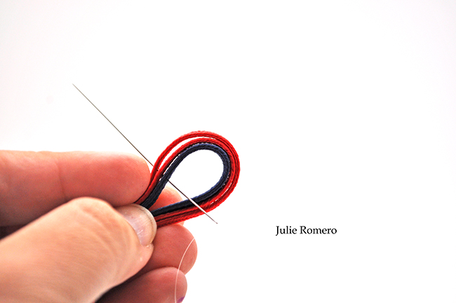 trenza pulsera y cristales de PureCrystal : Paso 1