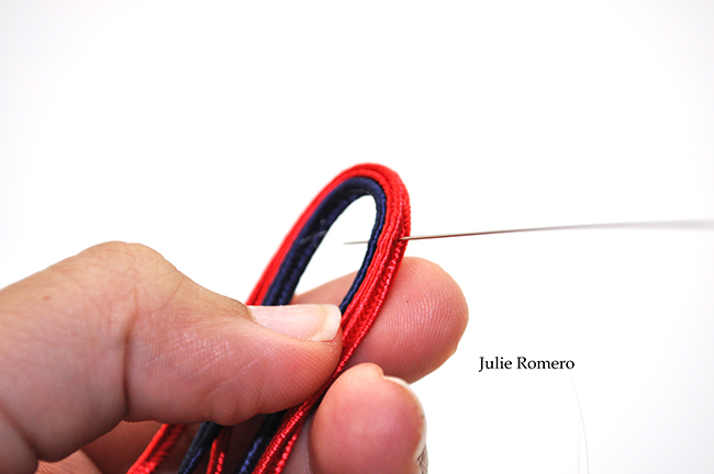 trenza pulsera y cristales de PureCrystal : Paso 2