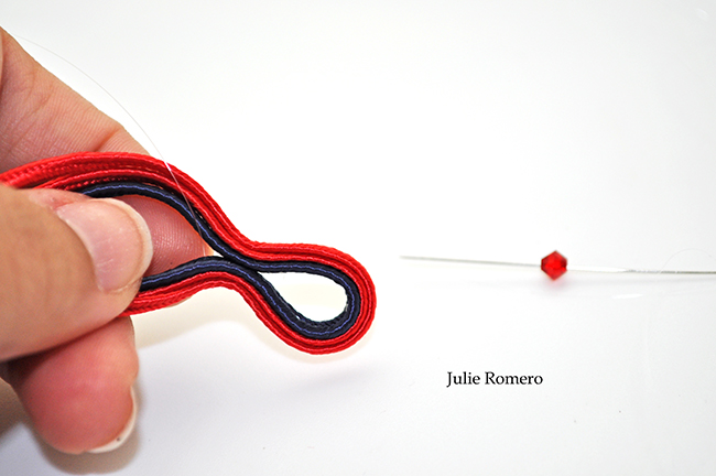 trenza pulsera y cristales de PureCrystal : Paso 3