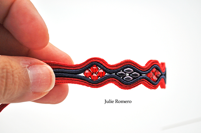 trenza pulsera y cristales de PureCrystal : Paso 5