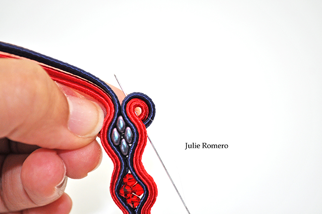 trenza pulsera y cristales de PureCrystal : Paso 6