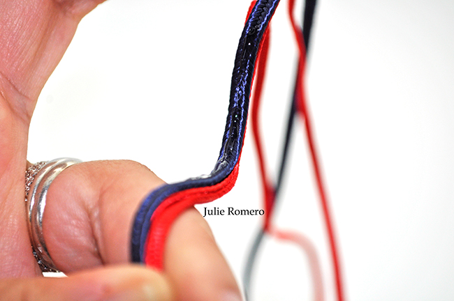 trenza pulsera y cristales de PureCrystal : Paso 10