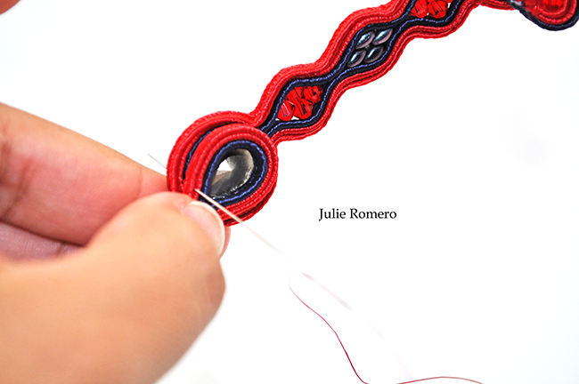 trenza pulsera y cristales de PureCrystal : Paso 16