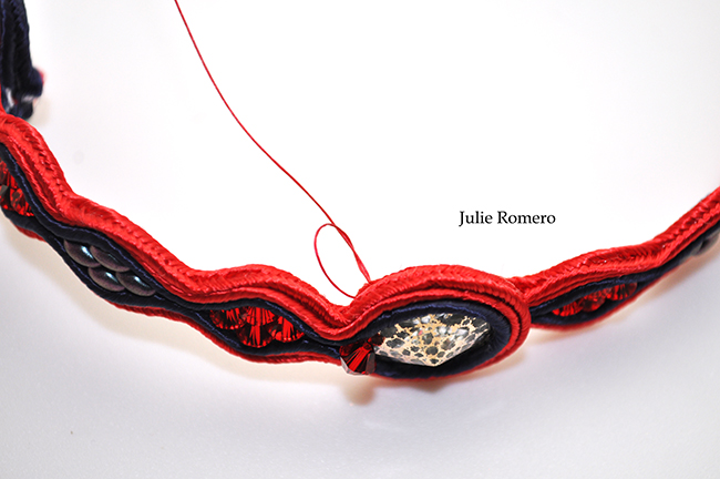 trenza pulsera y cristales de PureCrystal : Paso 17