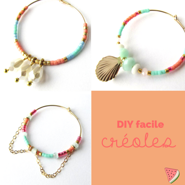 DIY fácil - aro de perlas de oro llenado y Miyuki Delicas