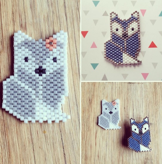 famille-renard-tissage-perle-miyuki