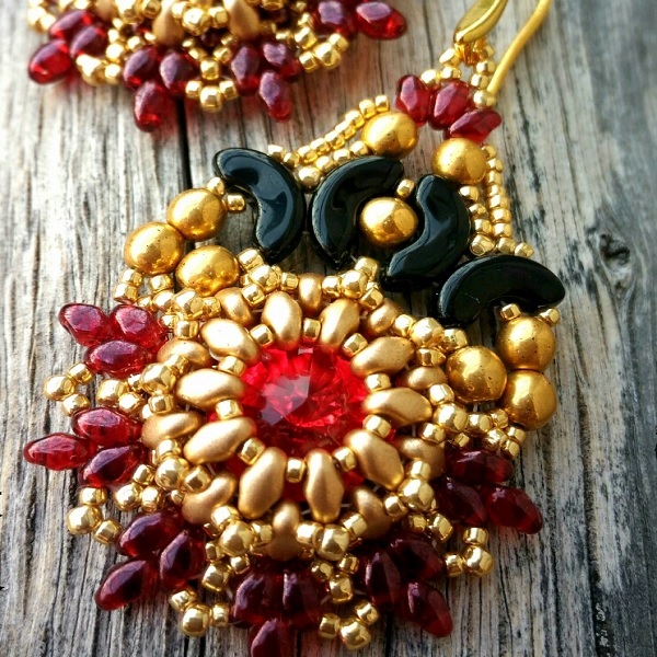 Pendientes con cabujón MiniDuo, Arcos® y PureCrystal Pendientes con cabujón MiniDuo, Arcos® y PureCrystal