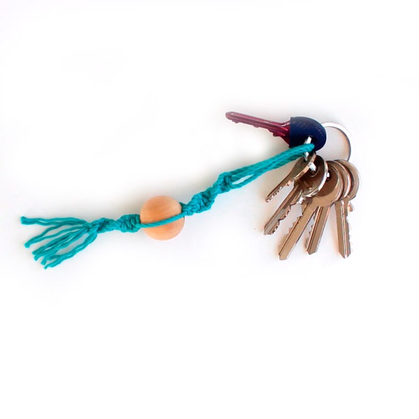 Esquema Idea del regalo de Navidad de último minuto: un anillo de macramé clave