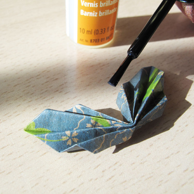 Pendientes Jungle Origami : Paso 9