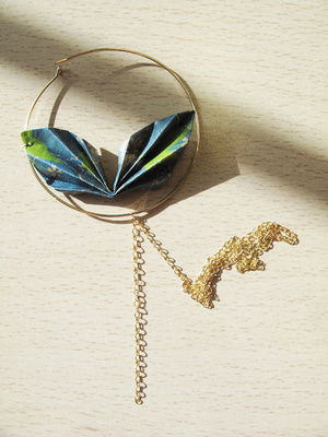 Pendientes Jungle Origami : Paso 12