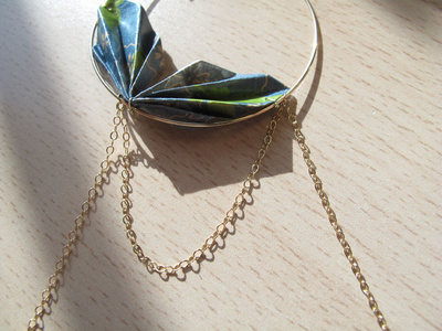 Pendientes Jungle Origami : Paso 13