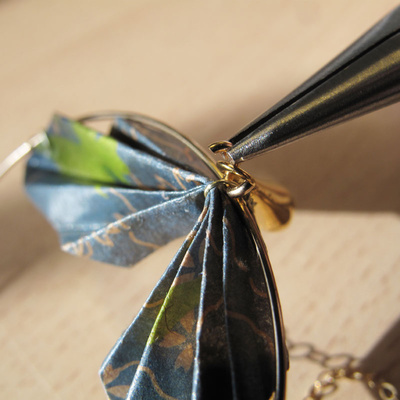 Pendientes Jungle Origami : Paso 14