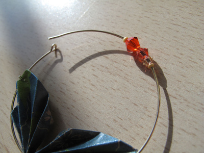 Pendientes Jungle Origami : Paso 15