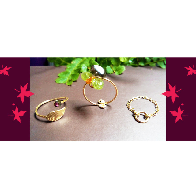 Trío anillos de falange