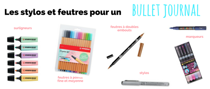 stylos-feutres-bullet-journal