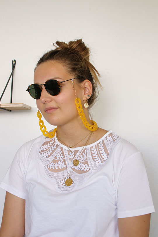 Esquema Cadena de bisel de malla grande - joyería