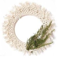 couronne noel macram&eacute;