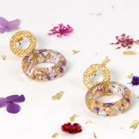 boucles oreilles fleurs