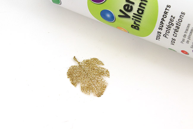 Hojas naturales relucientes : Paso 6