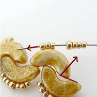 Paso 5 - Pulsera For You en cuentas de vidrio de Puca