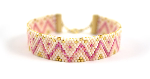 Pulsera en tejido de Miyuki Pareja Peyote - Perles & Co