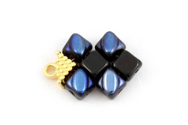 Pulsera de cuentas de cristal con cuentas especiales. : Paso 3