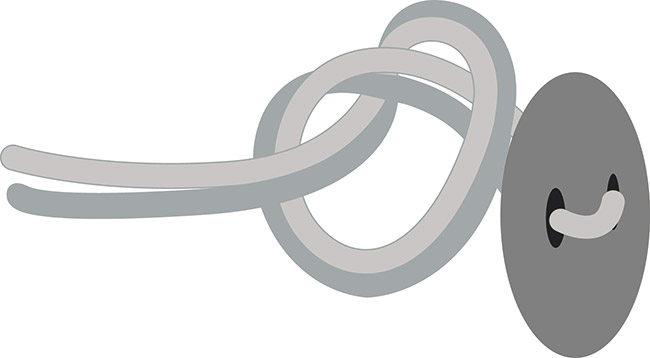 Pulsera cruzada azul claro y cuentas de estrella de cuero blanco y cuentas de miyuki : Paso 1