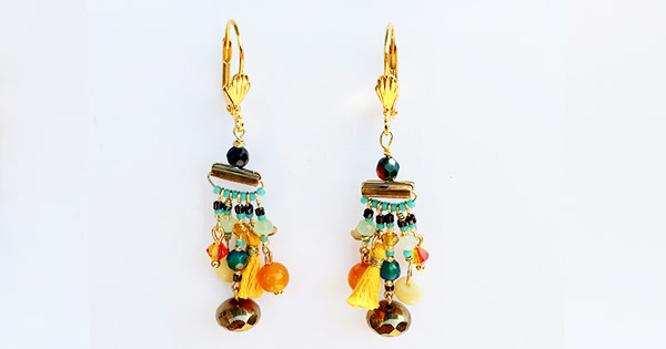 Pendientes colgantes de bricolaje con borlas, cuentas Miyuki 15/0 y dijes